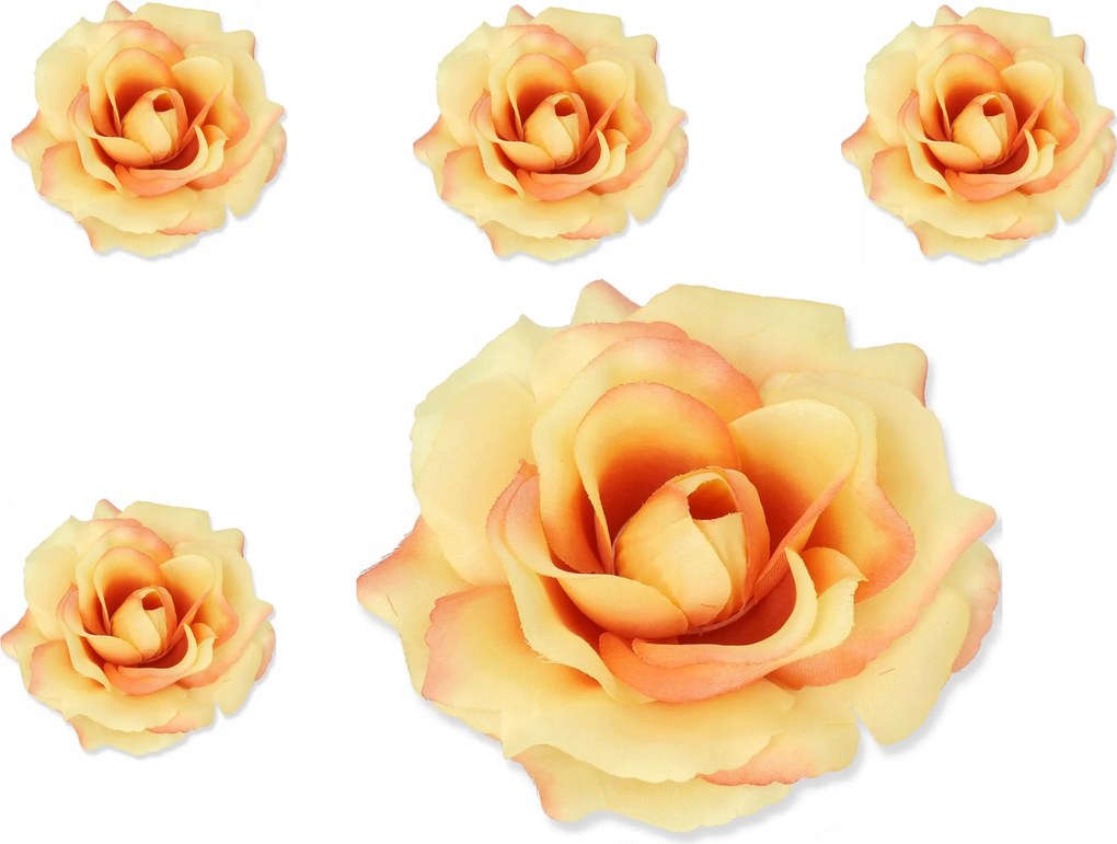 5x Sonia Virág mesterséges nádfej rózsa csokor mesterséges