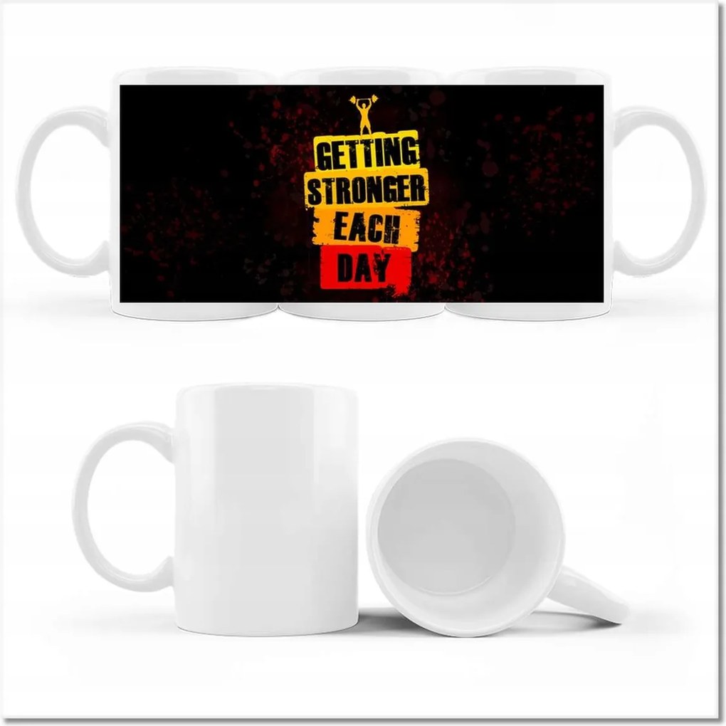 Fényképes bögre Getting stronger each day