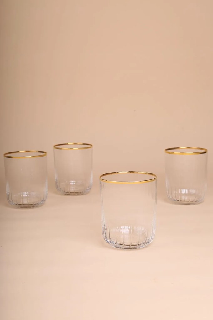 4 részes üveg pohárszett 350 ml