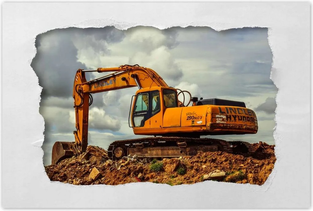 Poszterek 90x60 Nehéz építőipari berendezések