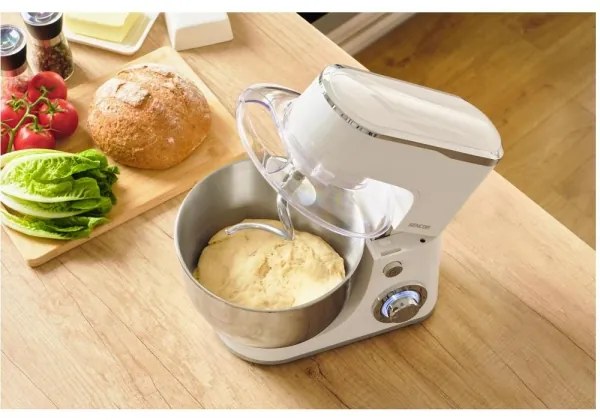 Sencor - rozsdamentes acéltálas konyhai robotgép 1300 W/230 V fehér