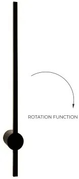 Zuma Line W90477-60BK - LED Fali lámpa TROY LED/8W/230V 60 cm fekete