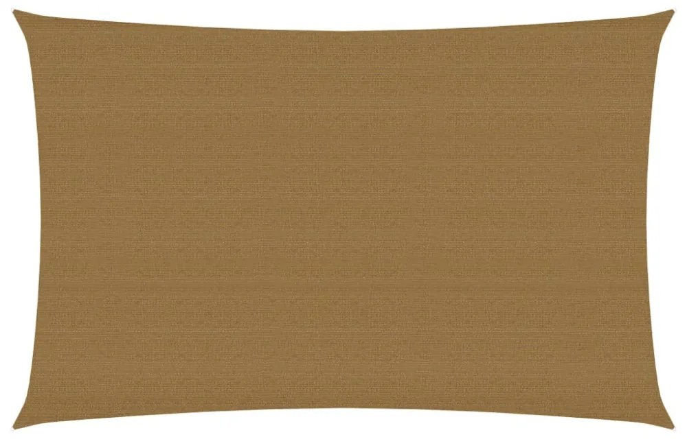 tópszínű HDPE napvitorla 160 g/m² 3 x 5 m