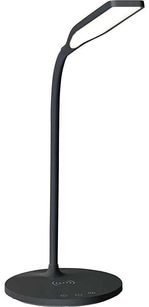 Nedis LTLGQ4M2BK - Dimmelhető lámpa vezeték nélküli töltéssel Qi LED/5,5W/230V 2700-6500K