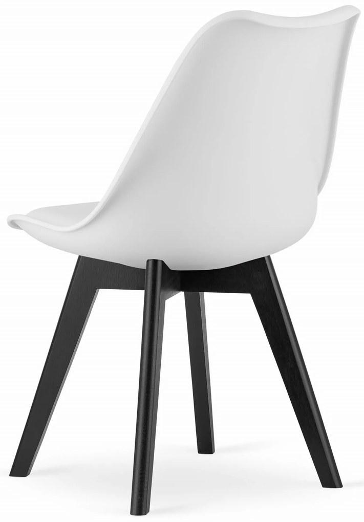 Fehér BALI MARK szék fekete lábakkal