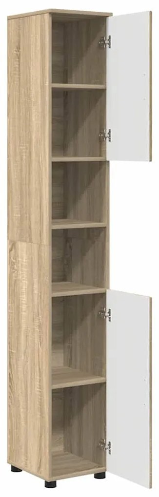 Fürdőszobai magas szekrény sonoma tölgy 30 x 35 x 192 cm