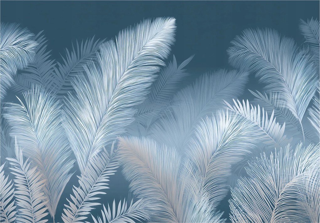 Fotótapéta Levelek Absztrakt Fehér Hálószoba Nappali Tapéta Flizelina 250x175