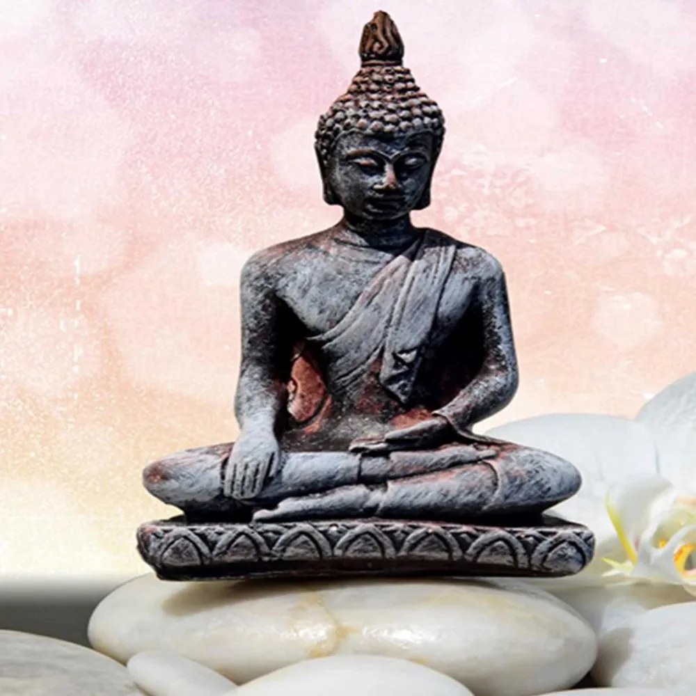 Gario Paraván Buddha figura és kövek Méret: 110 x 170 cm, Kivitelezés: Klasszikus paraván