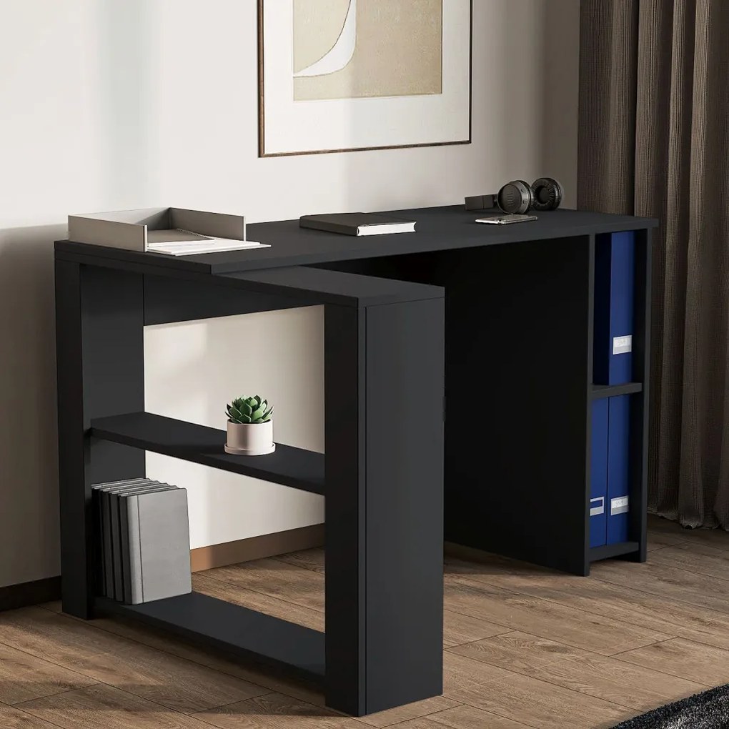 Razy íróasztal, antracit, 120 cm