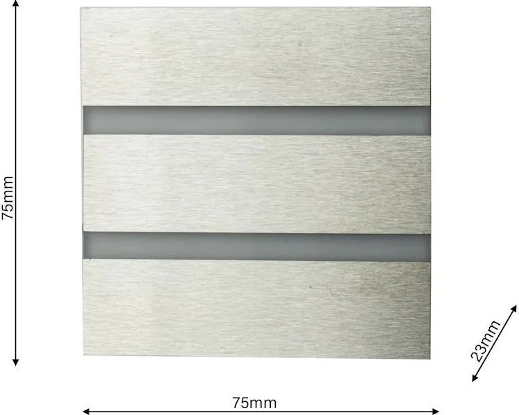 Eko-Light VOX EKS3843 Beépíthető lépcsőházi lámpa 1x0,6W/LED 6500K 15LM IP20