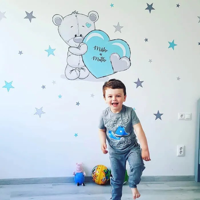 INSPIO Gyerek falmatrica - Kék maci