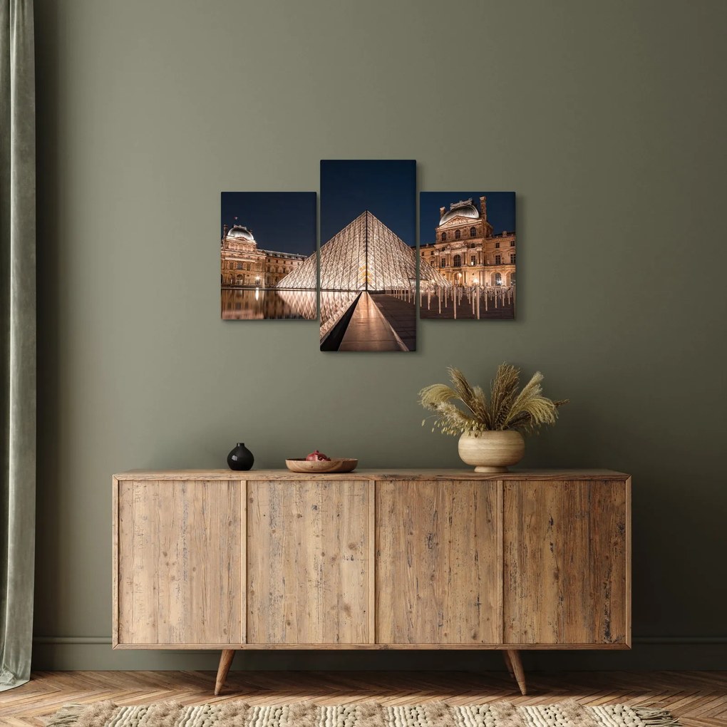 Kép - Louvre éjjel (90x60 cm)