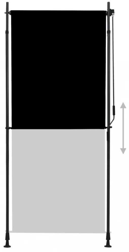 antracitszürke kültéri roló 100 x 270 cm