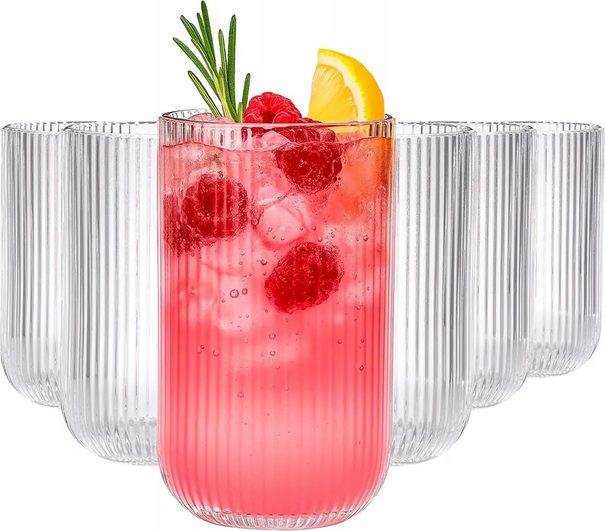 Selena bordázott italos poharak 430 ml 6 db-os szett