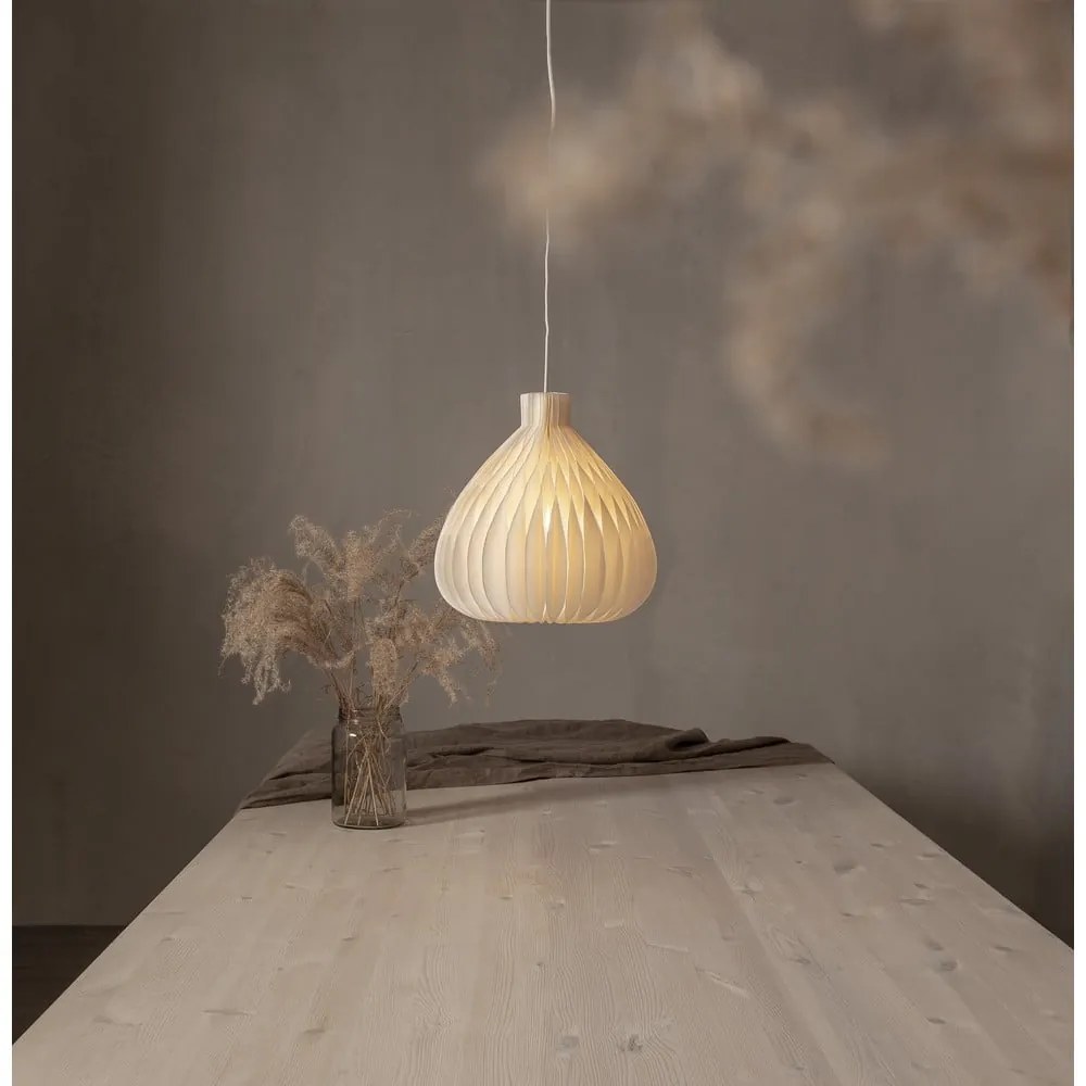 Krémszínű lámpabúra ø 28 cm Honeycomb – Star Trading