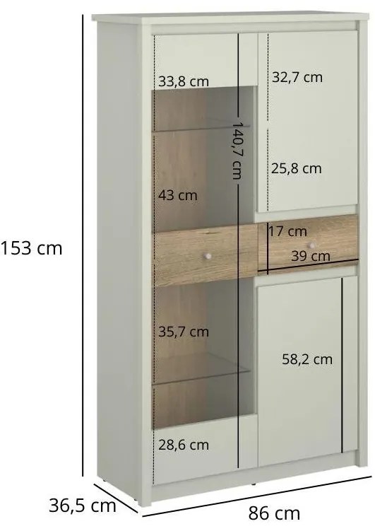 Vitrin Kodro 2 (kasmír + evoke tölgy) . 1116925