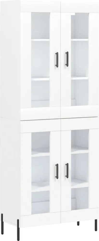 vidaXL fehér szerelt fa magasszekrény 69,5 x 34 x 180 cm