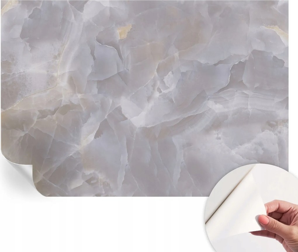 Modern öntapadós fotótapéta Mosható márvány hullámok 152x104 cm