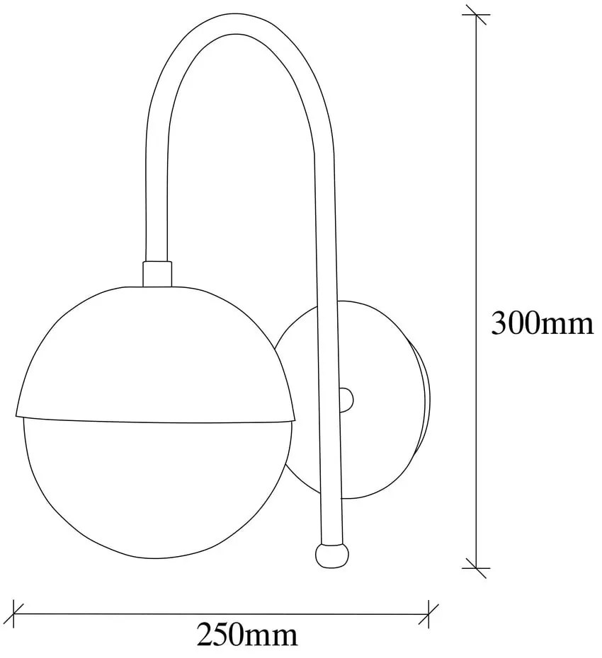 Bronzszínű fali lámpa Karsor – Opviq lights