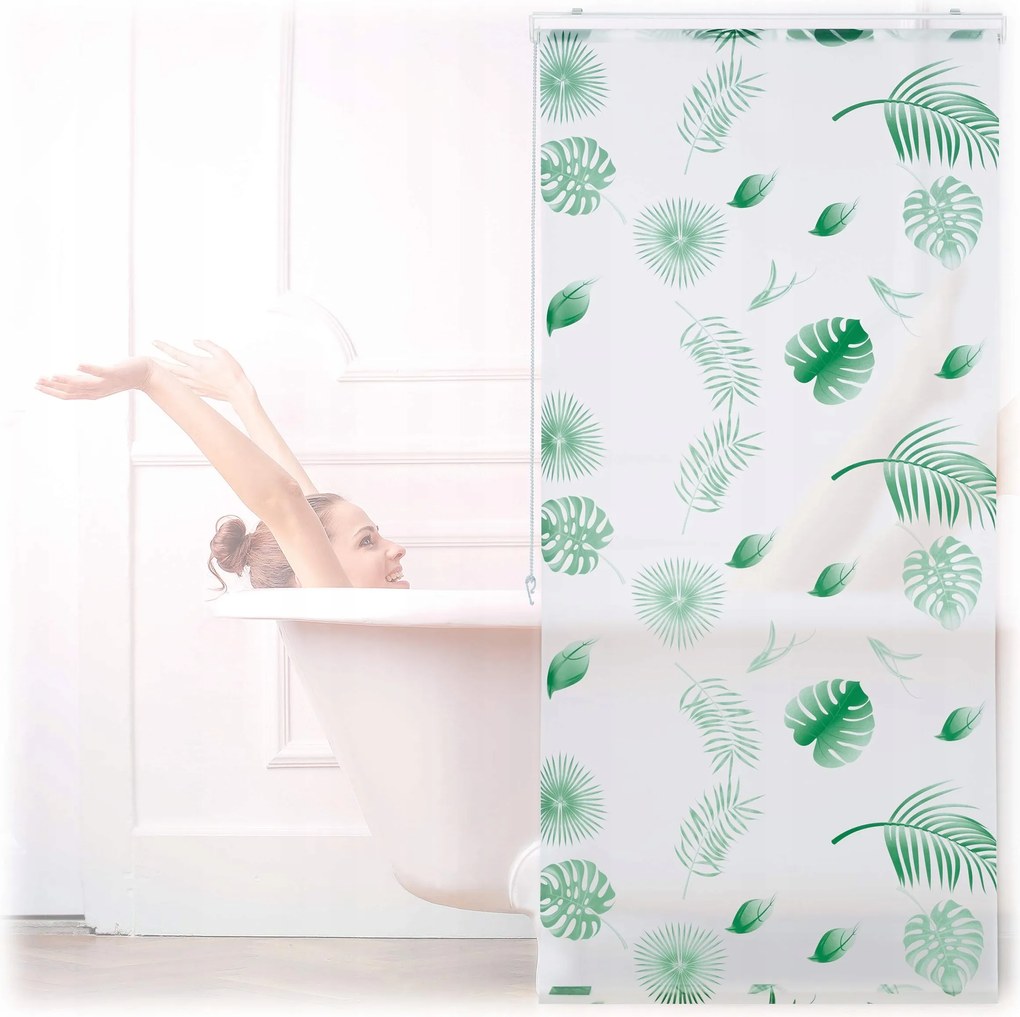 Textil zuhanyfüggöny Relaxdays 80x240 cm