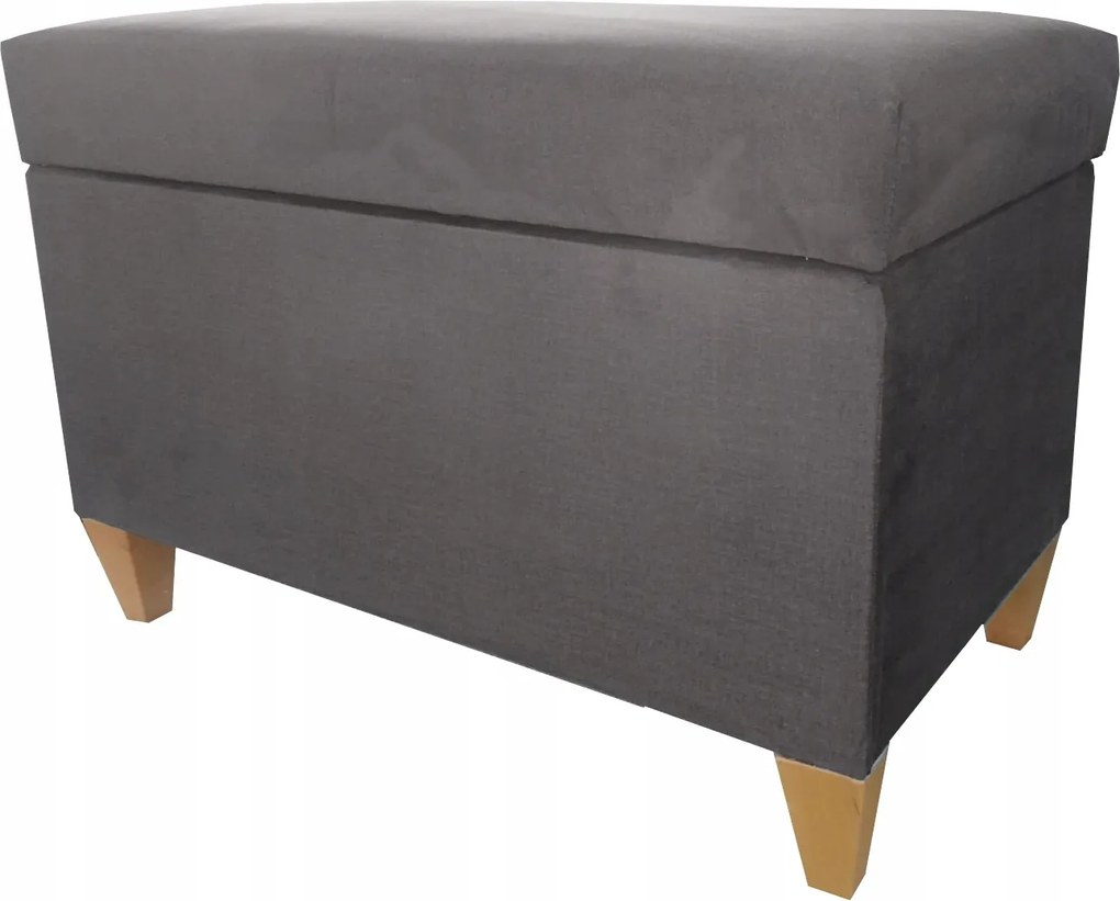 Pufa Lila Velúr szürke nyitható Láda Lábtároló