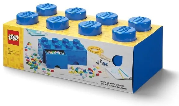 Úložný box 8 s šuplíky, více variant - LEGO szín: piros