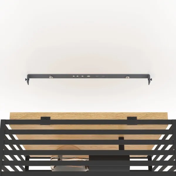 Eglo 390163 - Mennyezeti lámpa CIDRAZ 2xE27/40W/230V fekete/barna