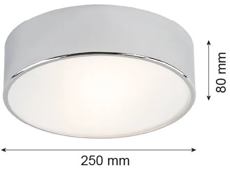 Argon 3083 - DARLING mennyezeti lámpa 2xE27/15W/230V, 25 cm, ezüst