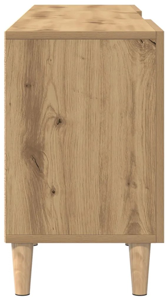 TV Állvány Sötét tölgy színben - 150x30x50 cm - Mérnöki fából készült