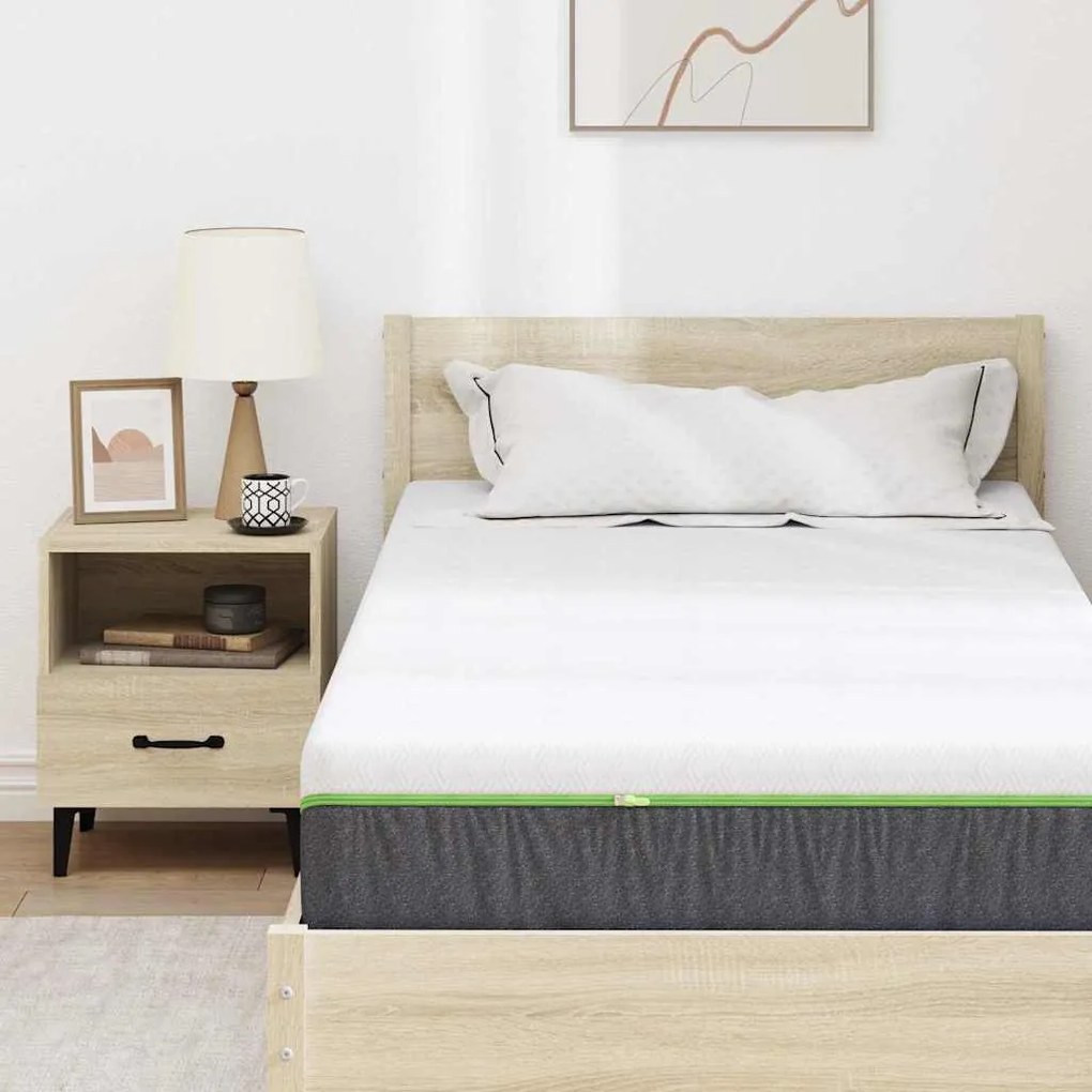 Matrac Fehér és Szürke 90 x 200 cm Zsebmátrac