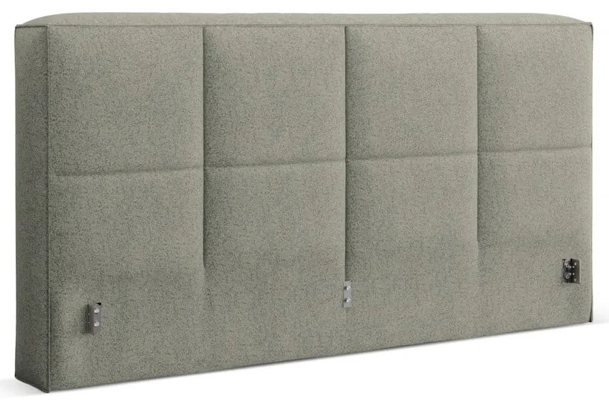 Zöld kárpitozott ágytámla 249x100 cm Darren – Micadoni