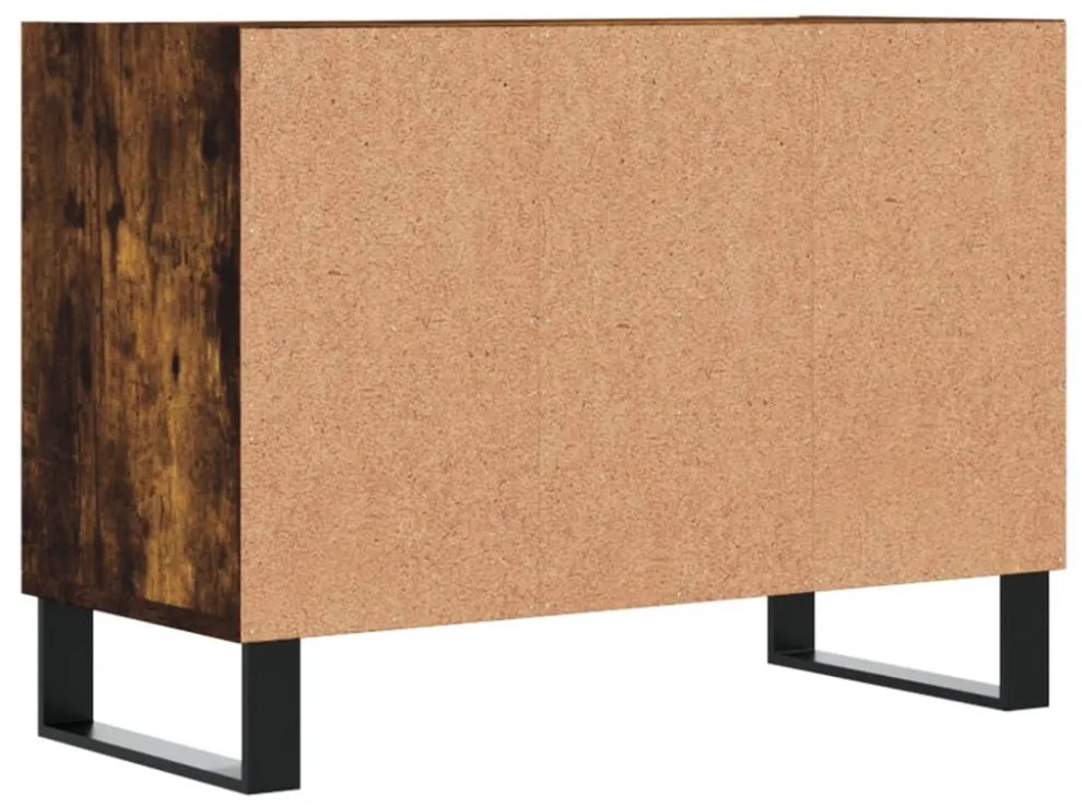 füstös tölgy színű szerelt fa TV-szekrény 69,5x30x50 cm