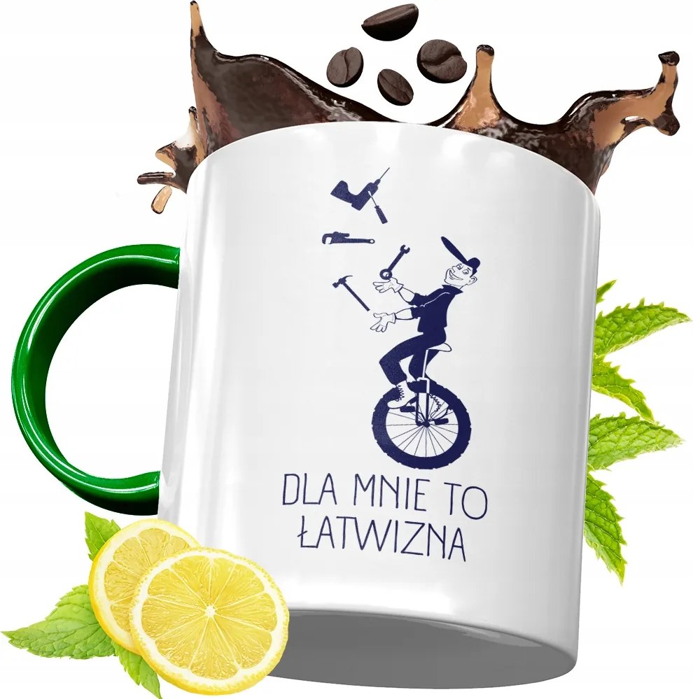 Zöld Bögre Építőknek Születésnapra Ajándék fényképes nyomtatással