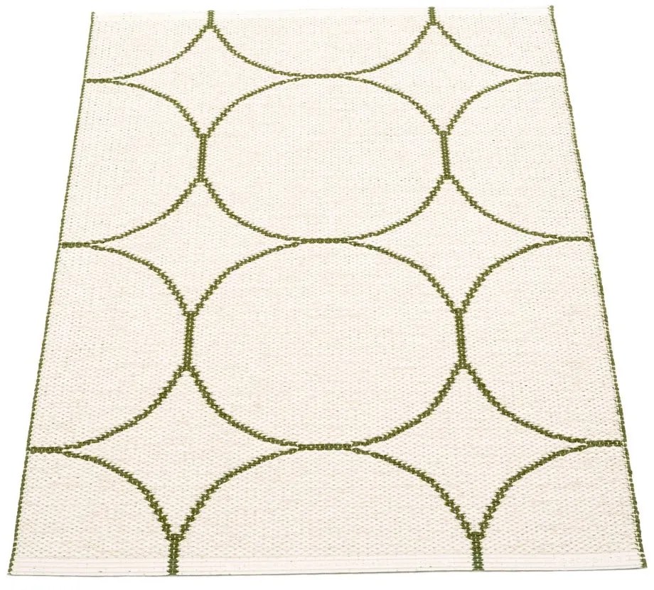Sötétzöld kültéri-beltéri szőnyeg 70x100 cm Boo Dark Olive – Pappelina