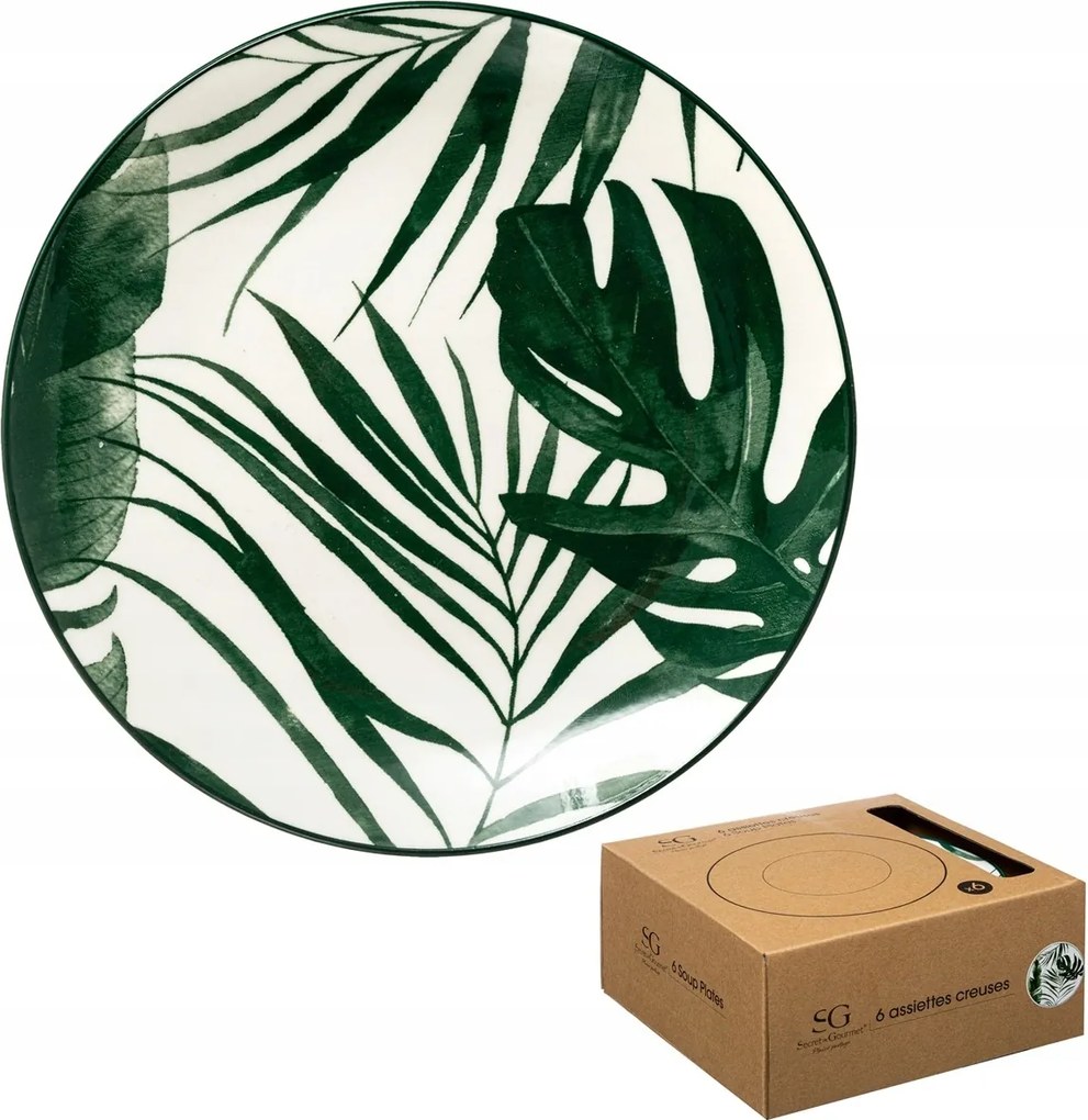 Tányér mélytányér leveshez 6 db