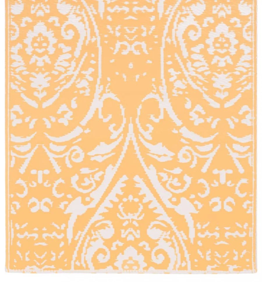 ARAKIL narancssárga-fehér PP kültéri szőnyeg 160 x 230 cm
