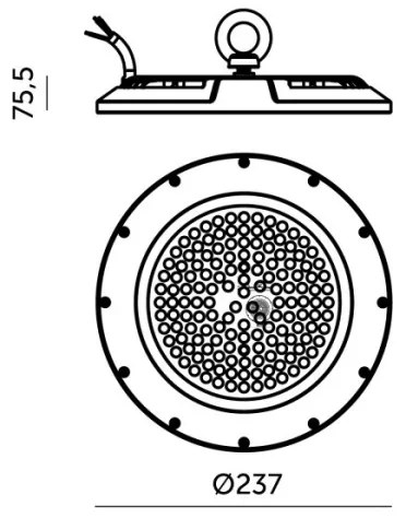 LED Ipari műszaki lámpa GRAZA HIGHBAY LED/100W/230V 4000K IP65