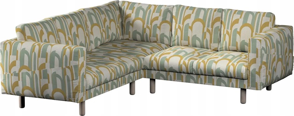 Norsborg 4 személyes sarokkanapé huzat Ikea narancssárga