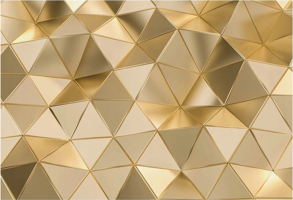 Dekoratív Fotótapéta Furnér Flizelin Háromszög minták 152x104 Ragasztó