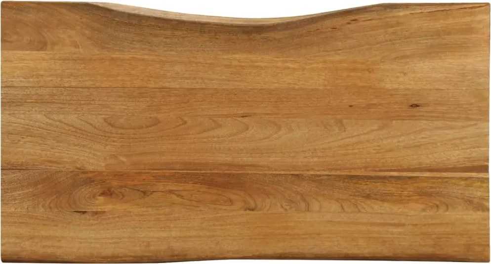 vidaXL tömör mangófa természetes élű asztallap 100 x 60 x 2,5 cm
