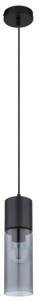 Globo 21000HB - Csillár zsinóron ANNIKA 1xE27/25W/230V átm. 10,5 cm fekete