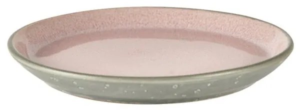 Rózsaszín-szürke desszertes kőedény tányér ø 17 cm Gastro Grey/Light Pink – Bitz