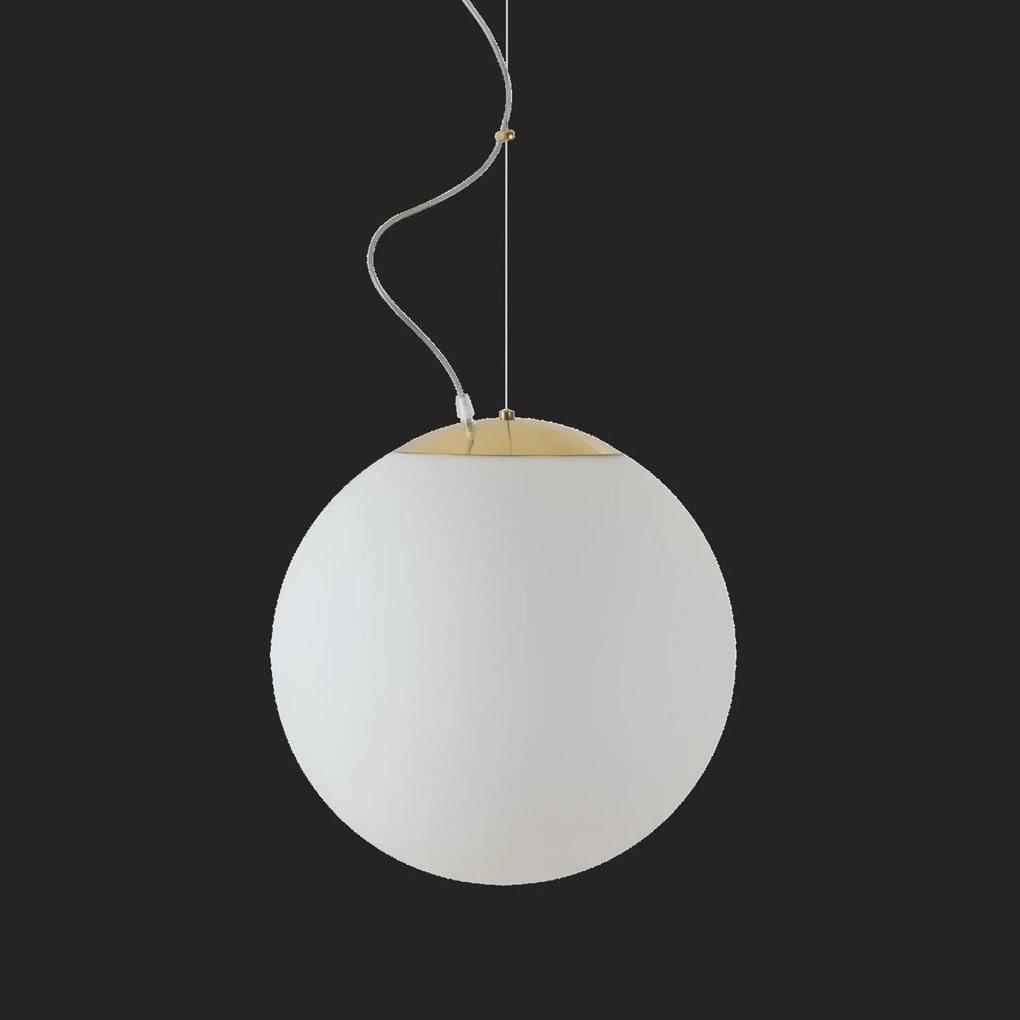 Osmont 70263 Isis L3 Pm-m Hp műanyag függesztőlámpa polírozott sárgaréz fehér