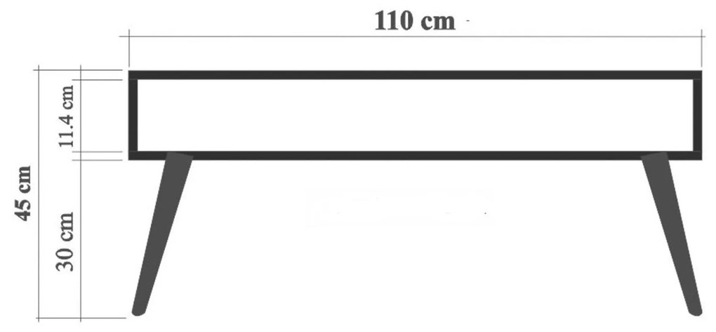 Dohányzóasztal Valeria (atlanti fenyő). 1072282