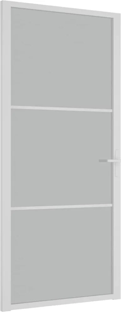 vidaXL fehér matt üveg és alumínium beltéri ajtó 93 x 201,5 cm