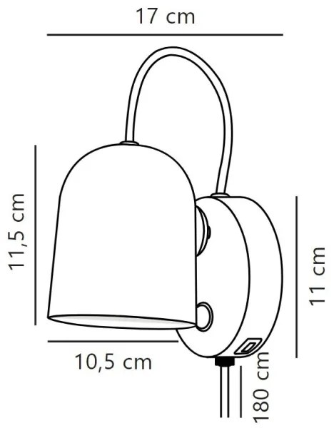 DFTP by Nordlux - ANGLE 1xGU10/25W/230V fali spotlámpa, fehér