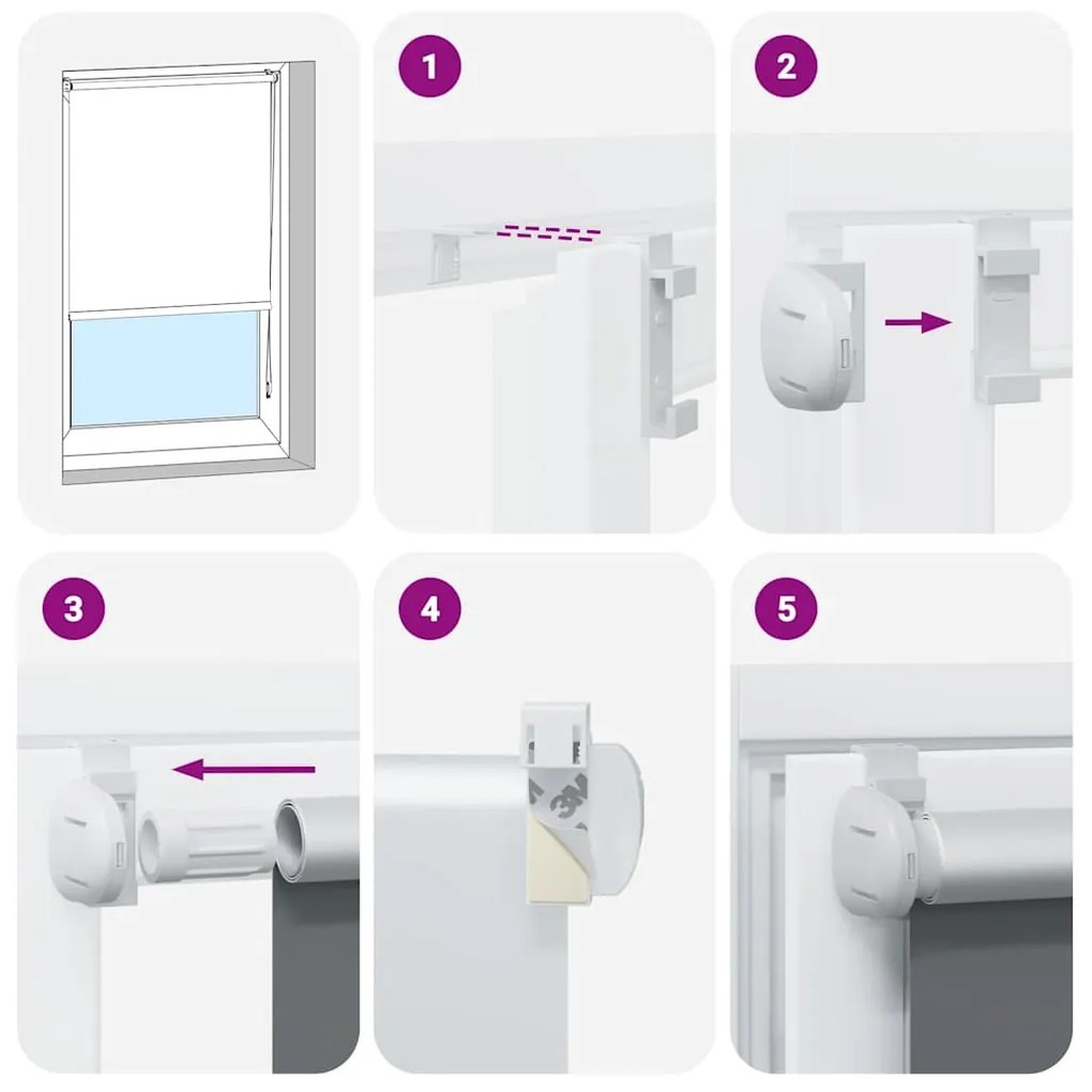 redőny Blackout 75x130 cm Szövetszélesség 70,7 cm Poliészter