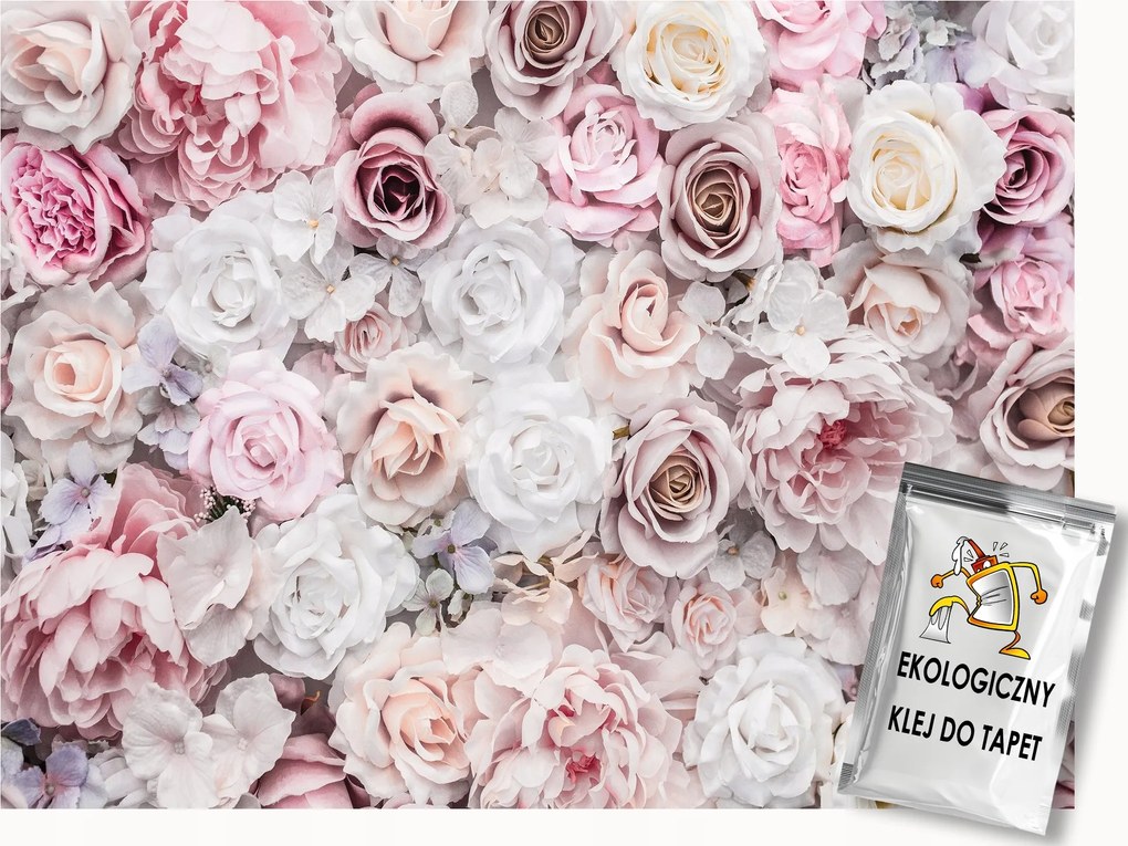 Fotótapéta Flizelina Természet Színes Virágok Rózsák Csokor Kert 150x105 ragasztó