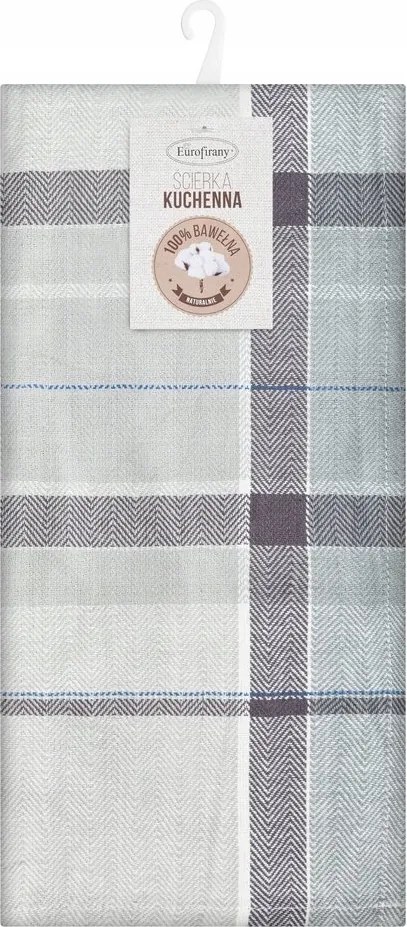 Konyhai törlőkendő Olivia 50x70 hamu kockás