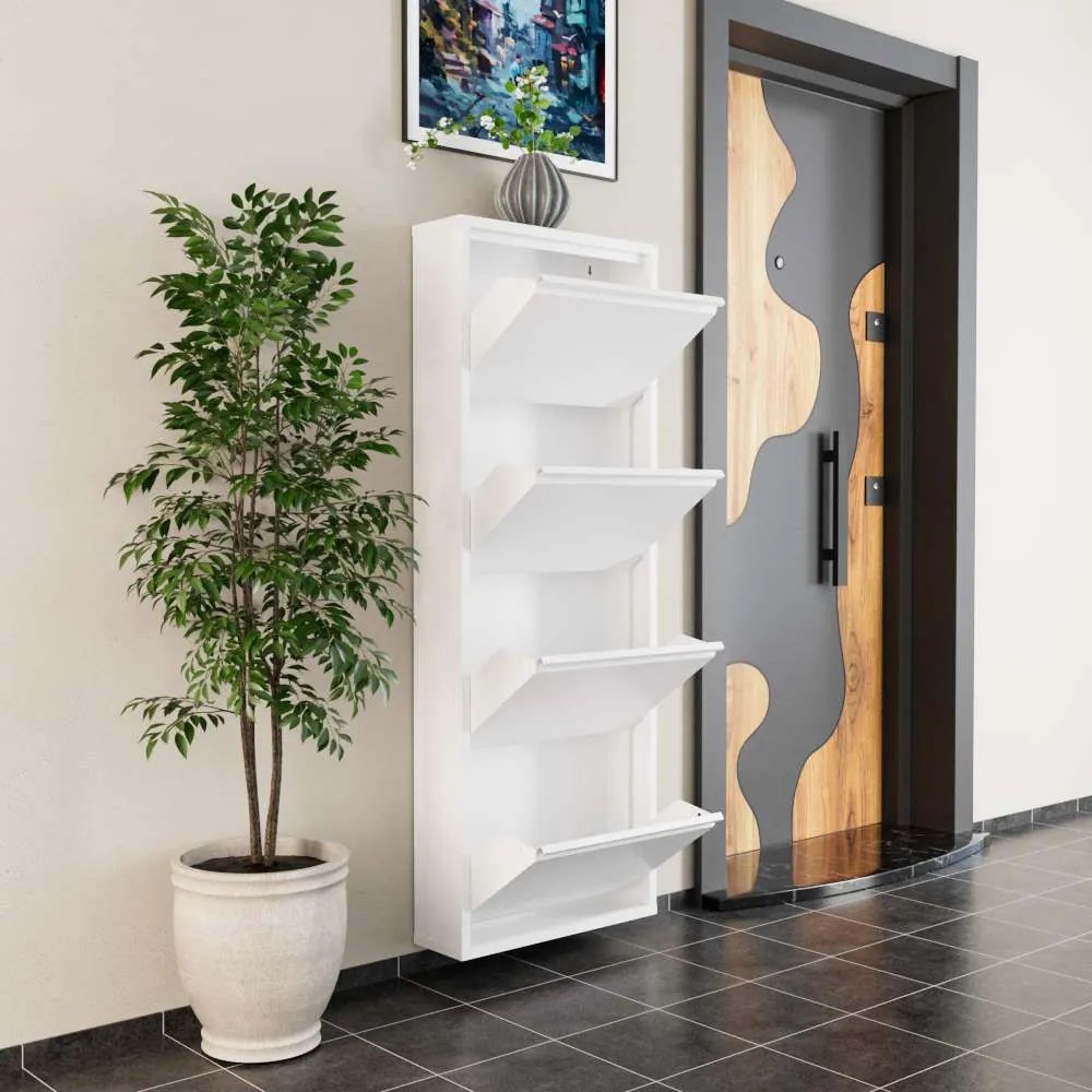 Cipősszekrény, fehér, 50 cm – TR159ORN1105